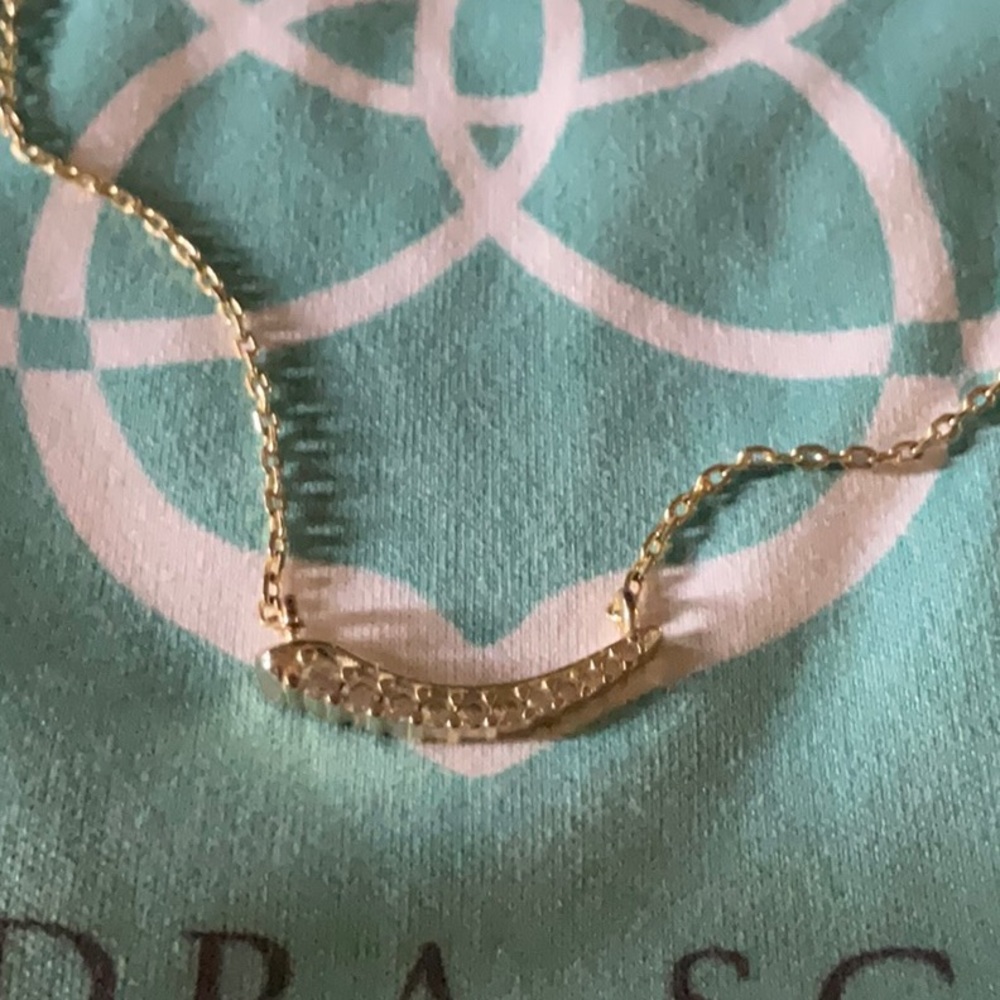 Kendra Scott Gold Tone Crystal Necklace